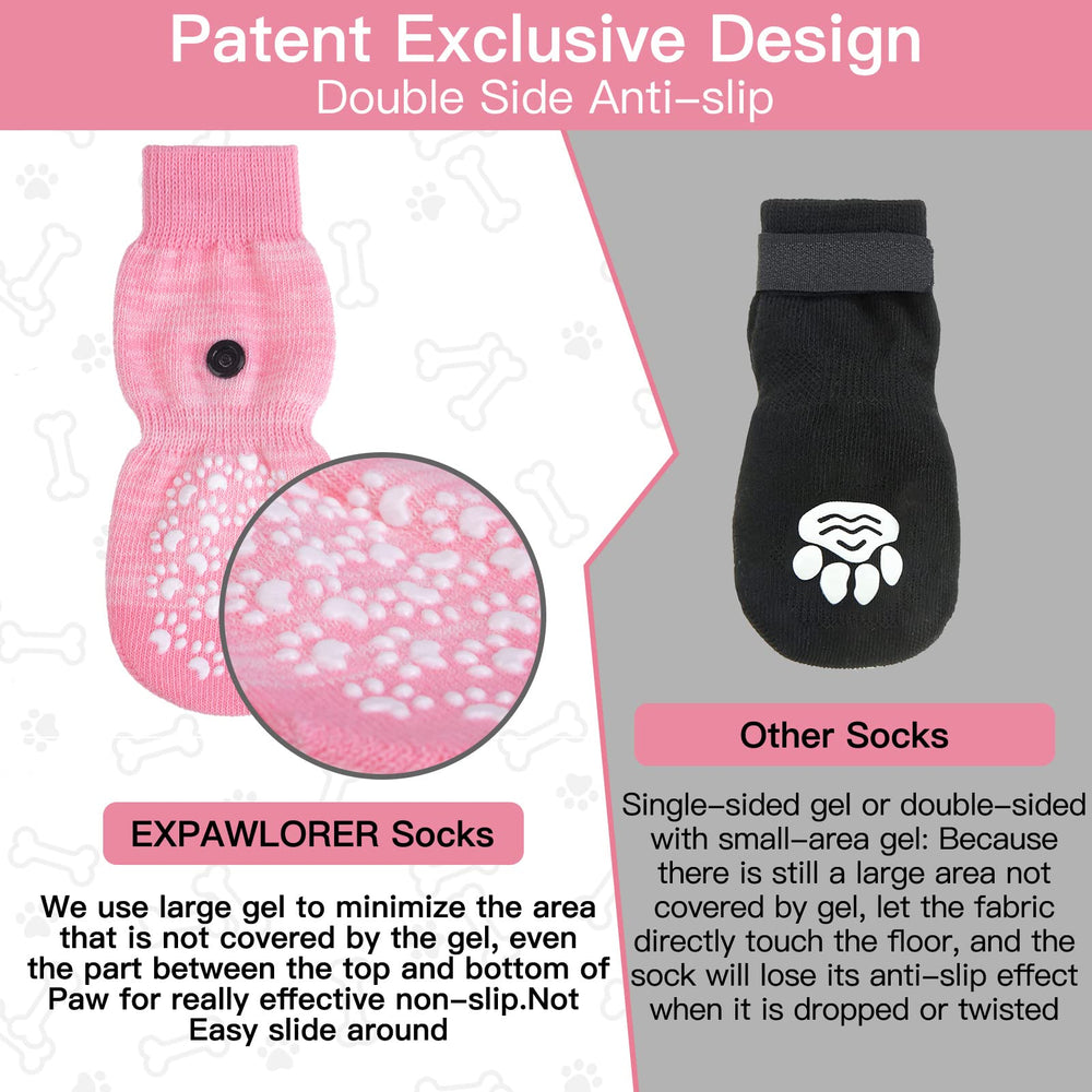 EXPAWLORER premium knit dog socks breathable and comfortable for daily wear