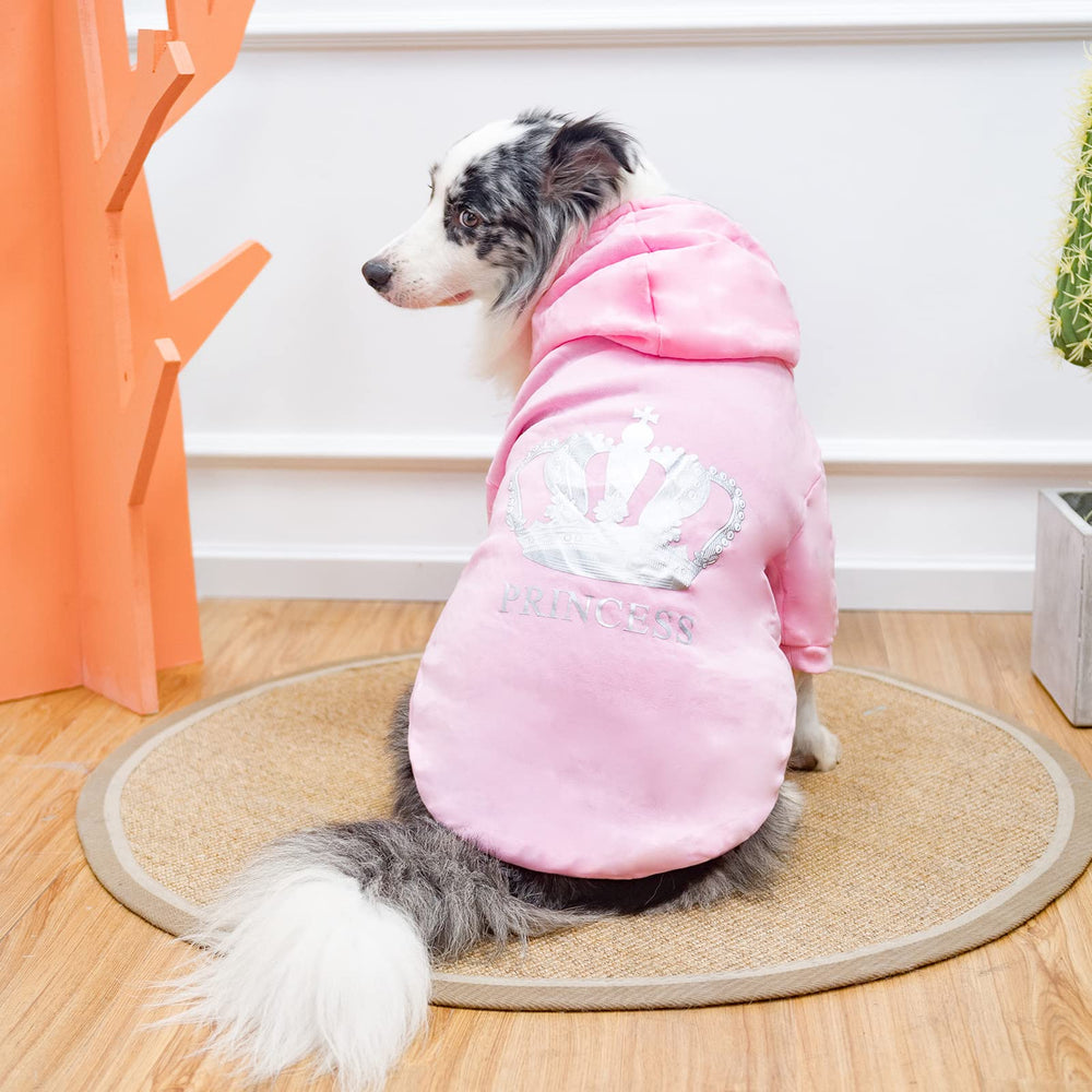 EXPAWLORER Princess Hoodie, estampado corona, diseño deportivo y elegante