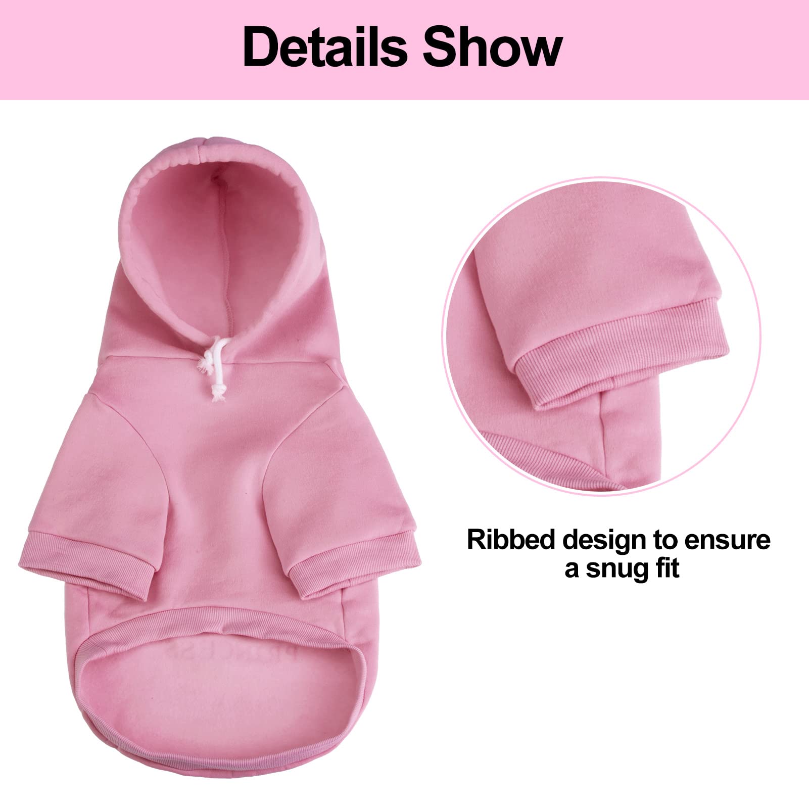 EXPAWLORER Princess Hoodie, interior forro, calor suave y piel agradable