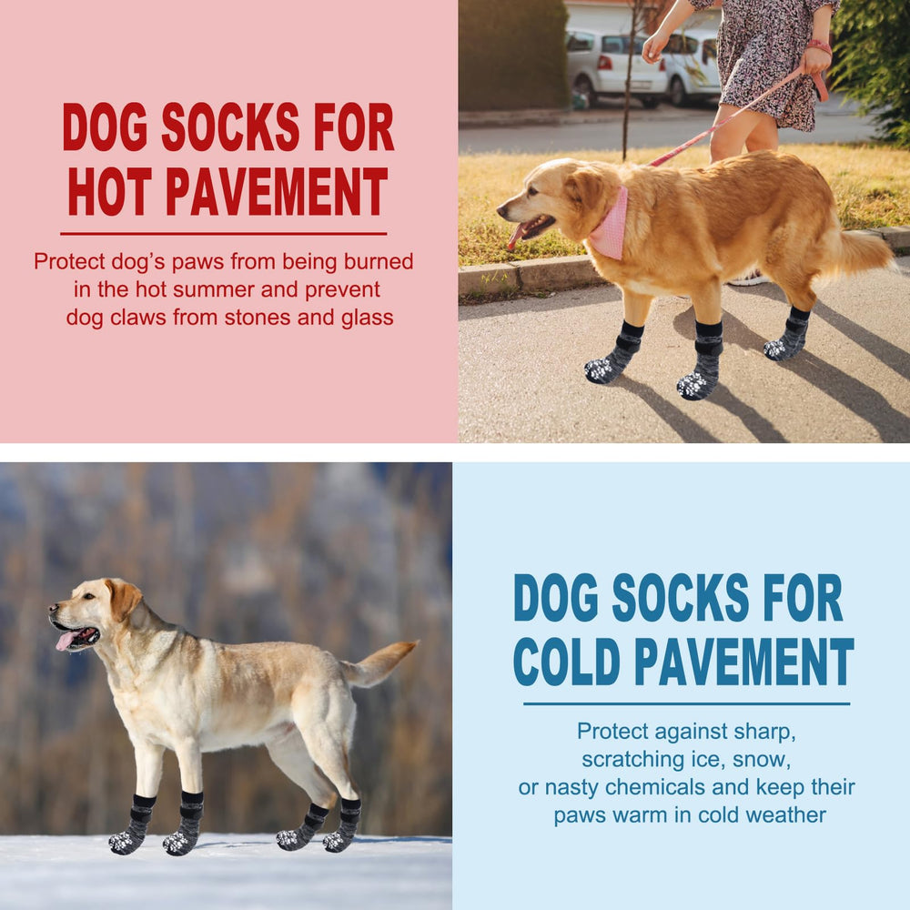 EXPAWLORER senior-dog traction socks help older dogs grip slippery floors safely.