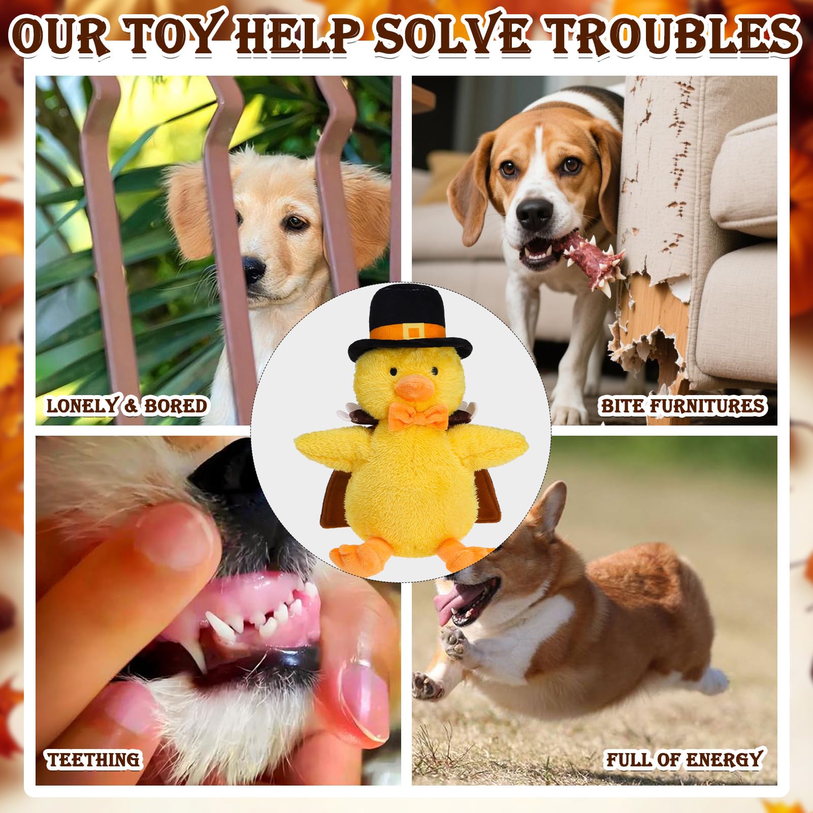 EXPAWLORER perfect-size plush for small and medium dogs for interactive play