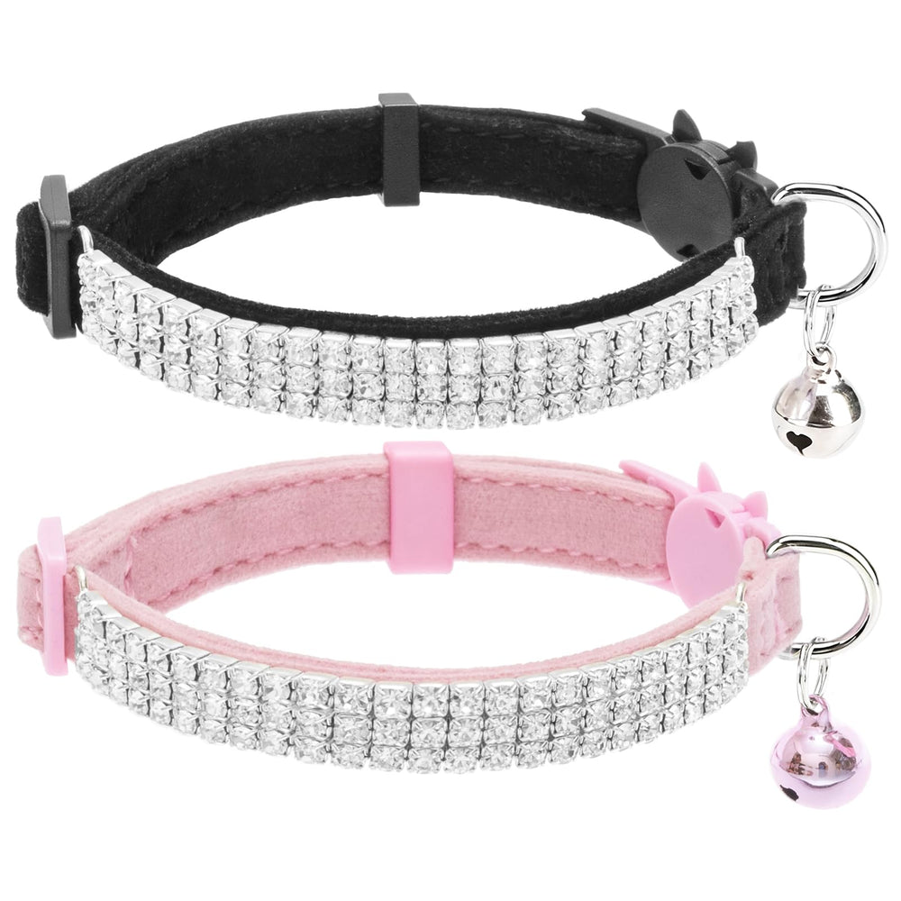 EXPAWLORER soft velvet cat collar on kitten for gentle comfort