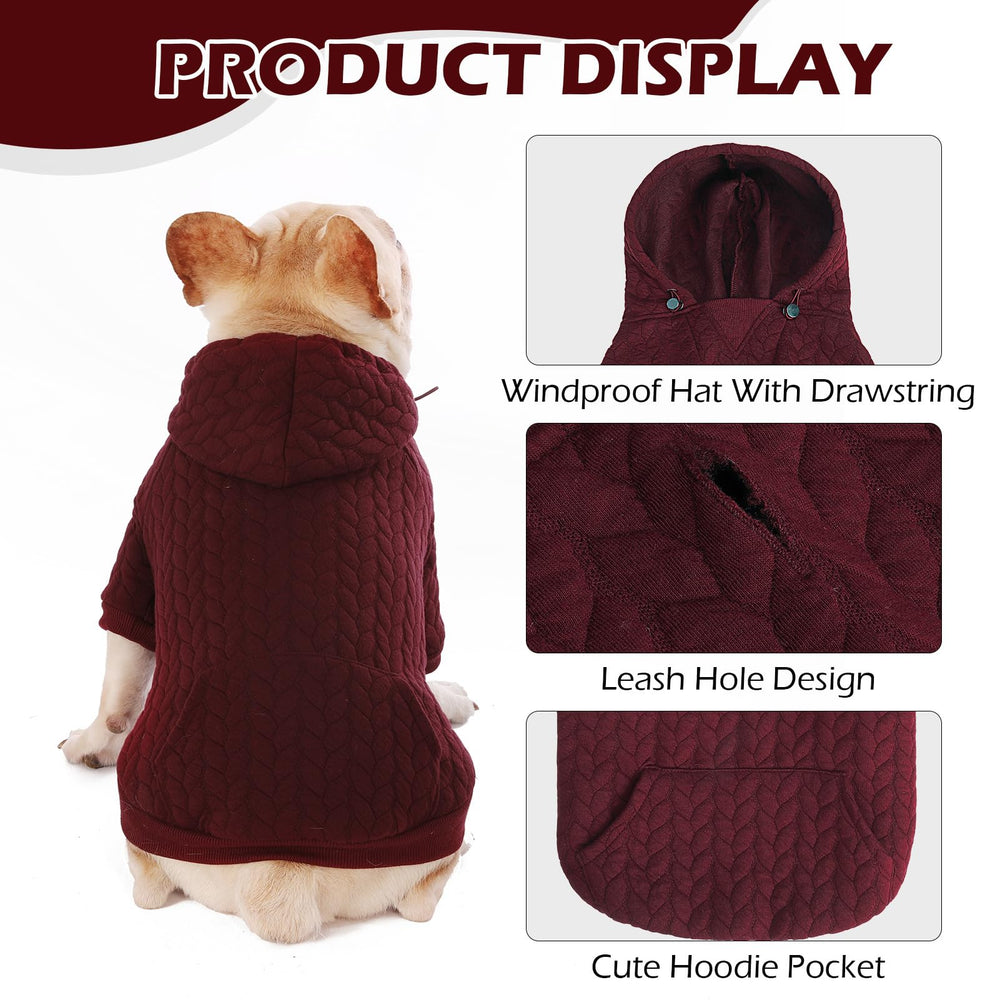 EXPAWLORER hoodie pocket close-up demonstrates convenient back pocket for treats.