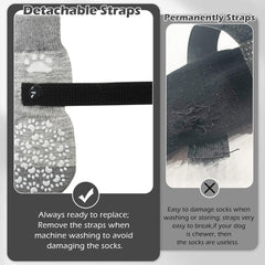 EXPAWLORER traction grips on hardwood floors prevent slipping for dogs.