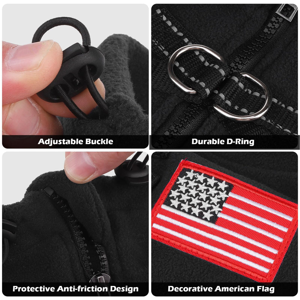 EXPAWLORER warm polar fleece closeup emphasizing soft insulation on chilly days