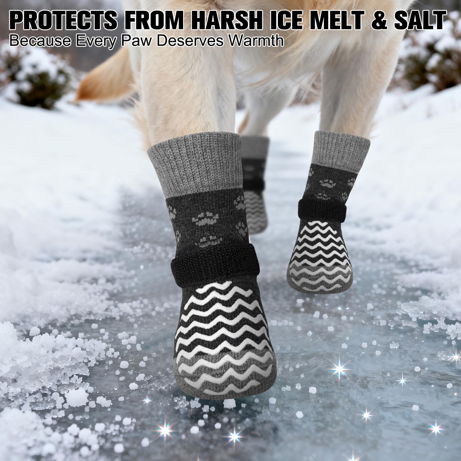 EXPAWLORER warm-summer dog socks keep paws comfortable in hot weather.