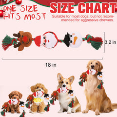 EXPAWLORER Christmas dog squeaky toy Santa boosts curiosity with festive sound and play.