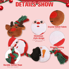 EXPAWLORER tug-of-war toy closeup highlights durable cotton rope for long-lasting fun.