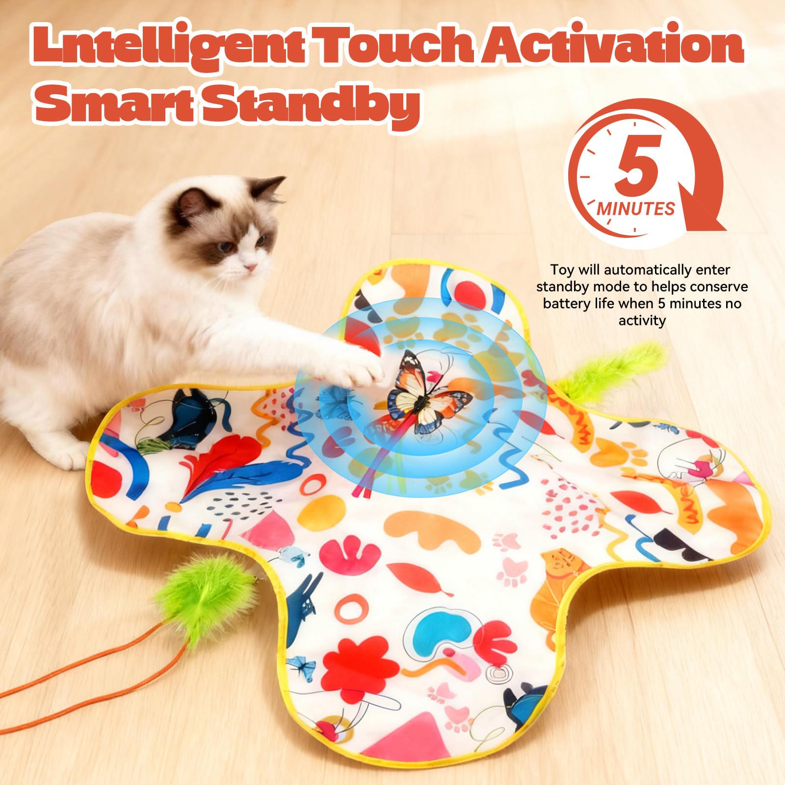 EXPBSYOU cat toy two removable covers for varied play and easy cleaning