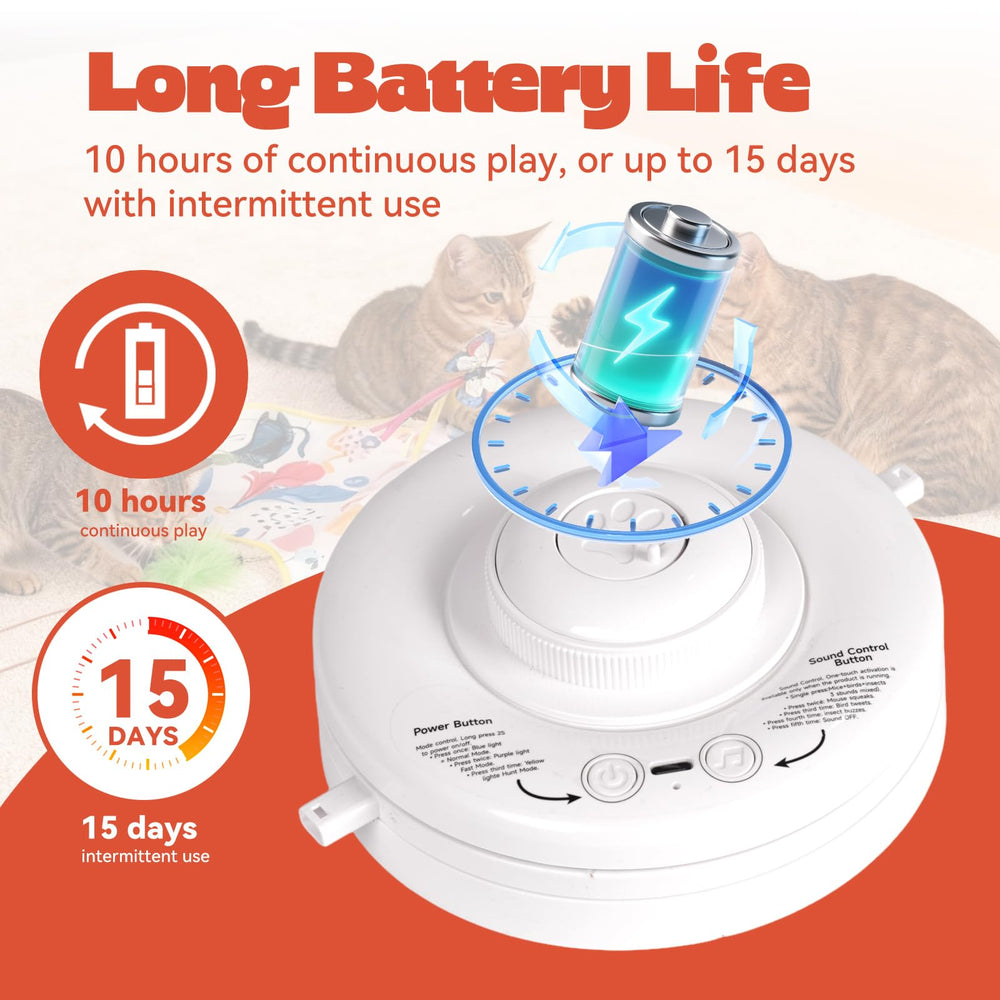EXPBSYOU cat toy four suction cups stabilize play on smooth surfaces
