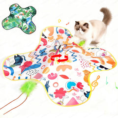 EXPBSYOU cat toy butterfly shows rotating motion for active indoor play