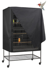 Explore Land bird cage cover front panel adjustment enables customizable visibility for calmer birds
