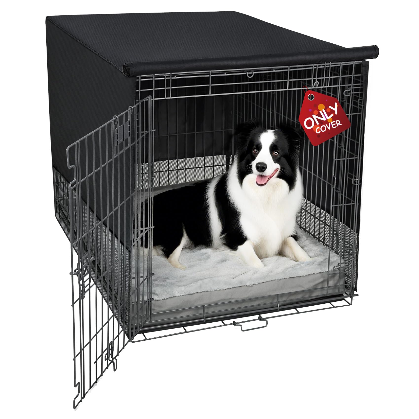 Explore Land breathable crate cover showing 4-sides mesh ventilation for airflow.