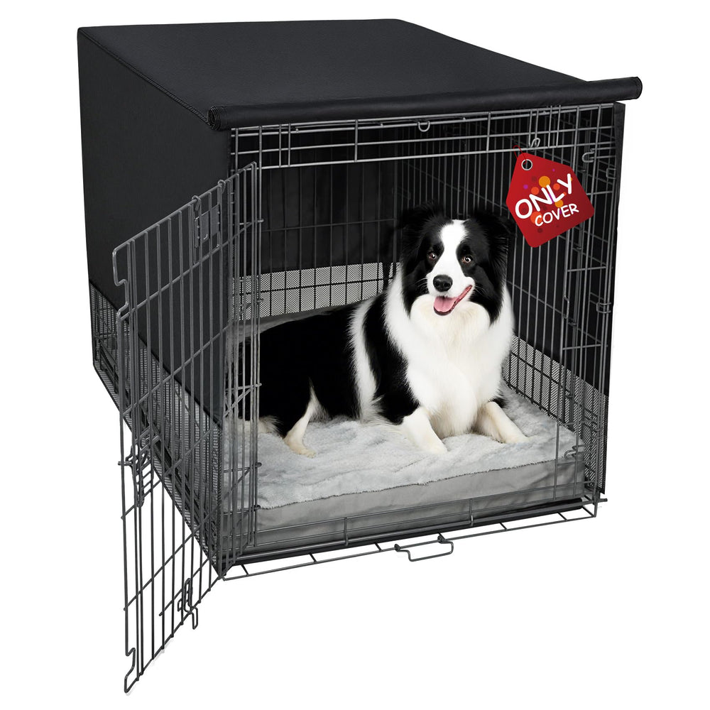 Explore Land breathable crate cover showing 4-sides mesh ventilation for airflow.