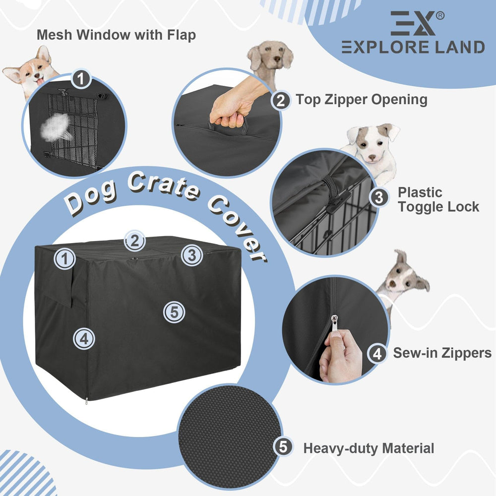 Explore Land crate cover top zipper handle for easy transport