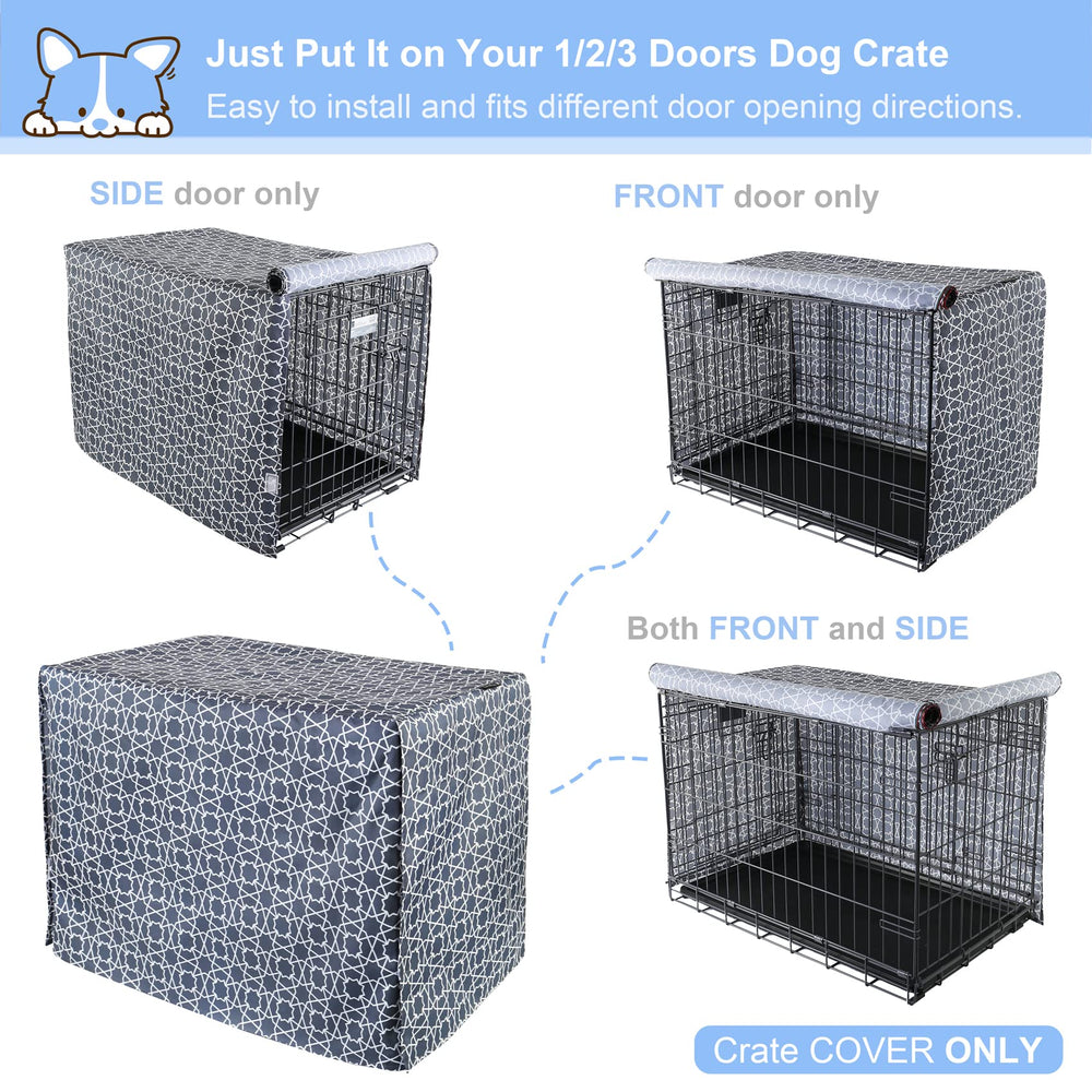 Explore Land easy-install hoop-and-loop closure on crate cover.
