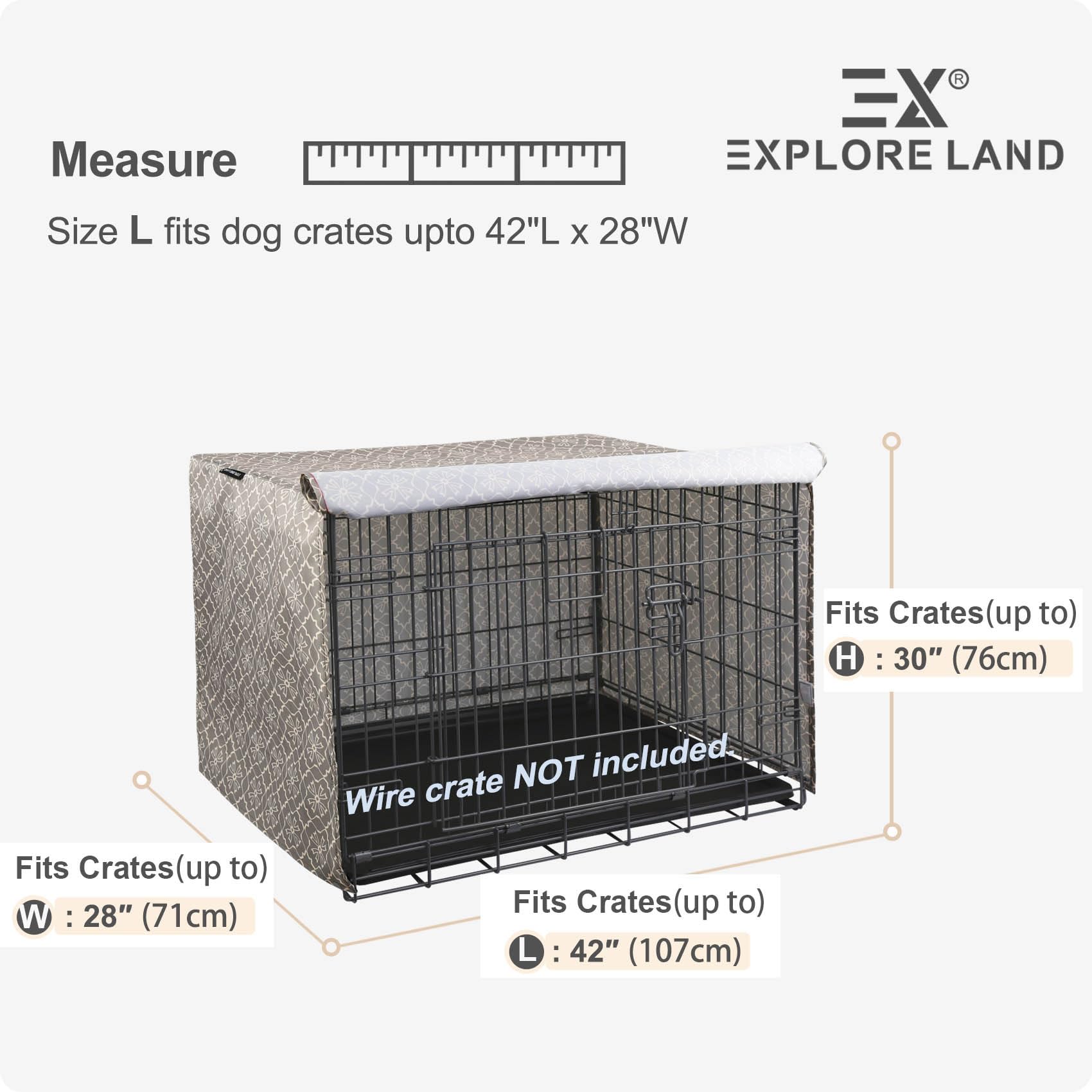 Explore Land Vintage Violet pattern, side view blends with home decor while pet feels safe