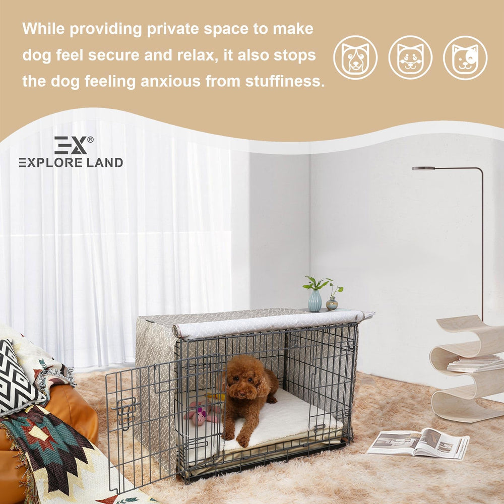 Explore Land Pattern Crate Cover in bedroom decorative yet functional for 42 x 28 x 30