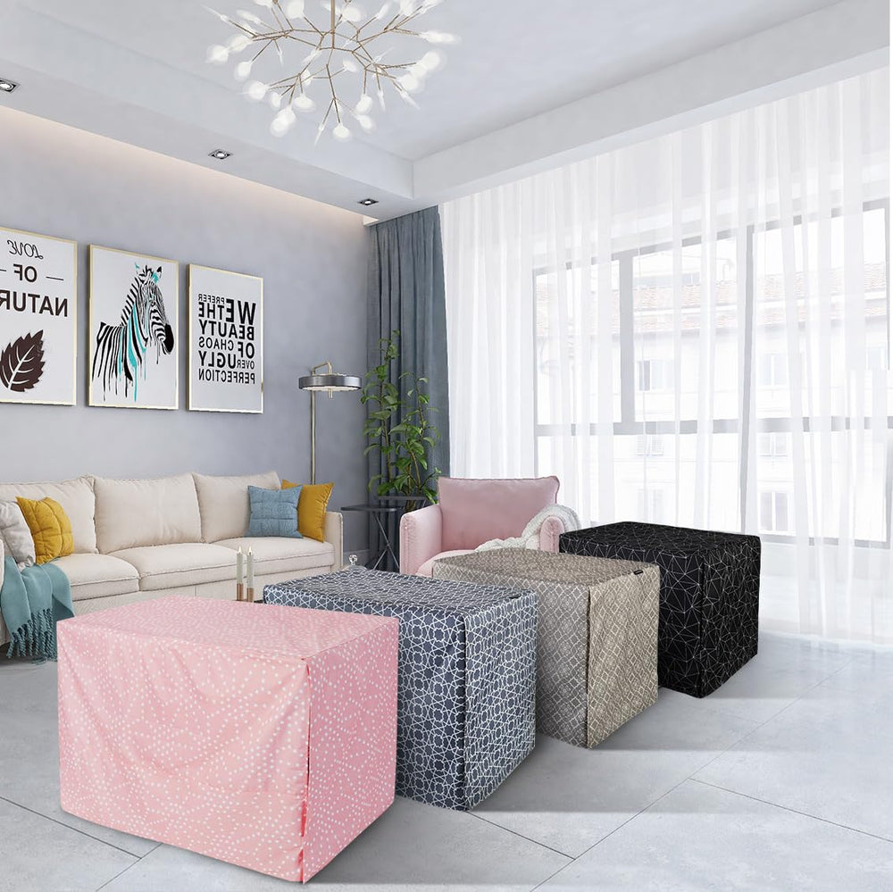 Explore Land decor-friendly crate cover adds style while keeping crate accessible