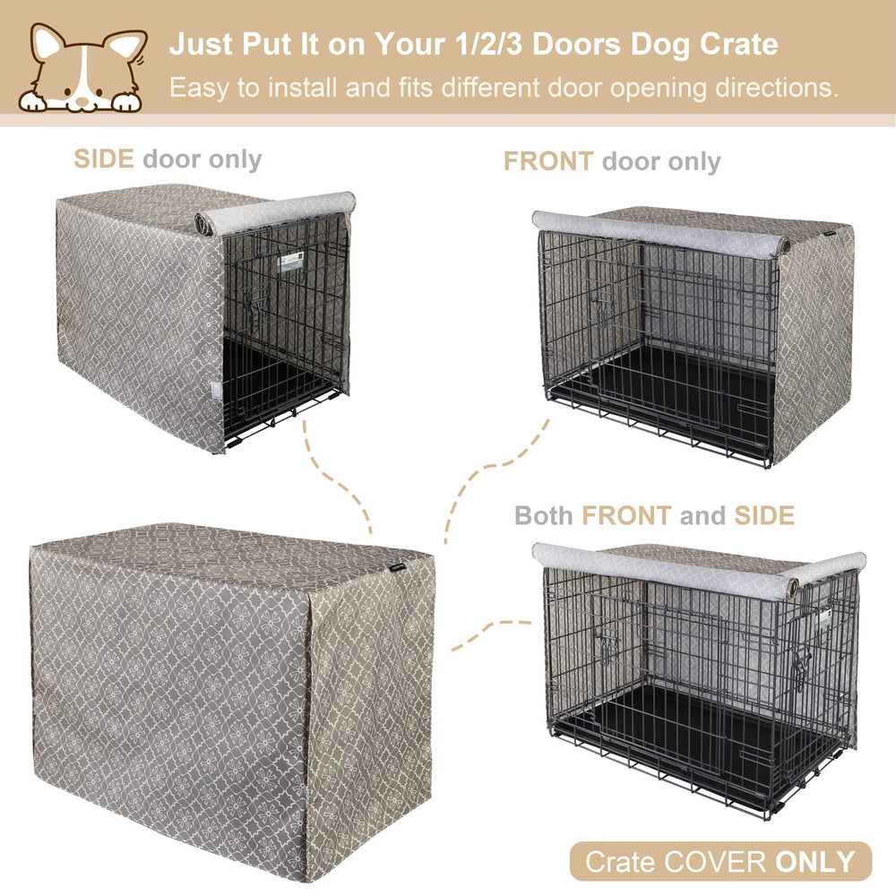 Explore Land patterned crate cover in home scene shows decorative yet functional space
