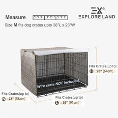 Explore Land crate cover vintage violet side view highlights universal fit and sun protection