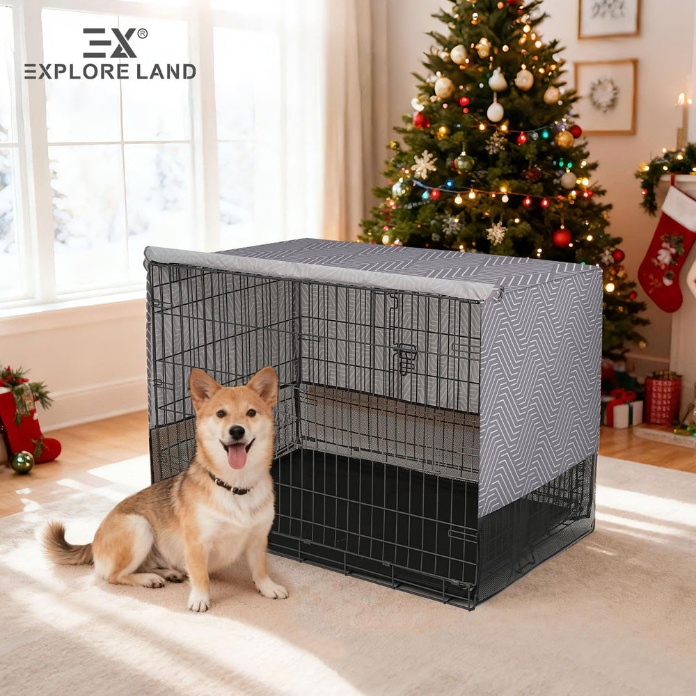 Explore Land privacy-space crate cover creates a calm, cozy crate environment.