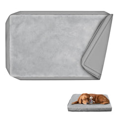 Explore Land waterproof dog bed cover front view shows plush surface for cozy naps