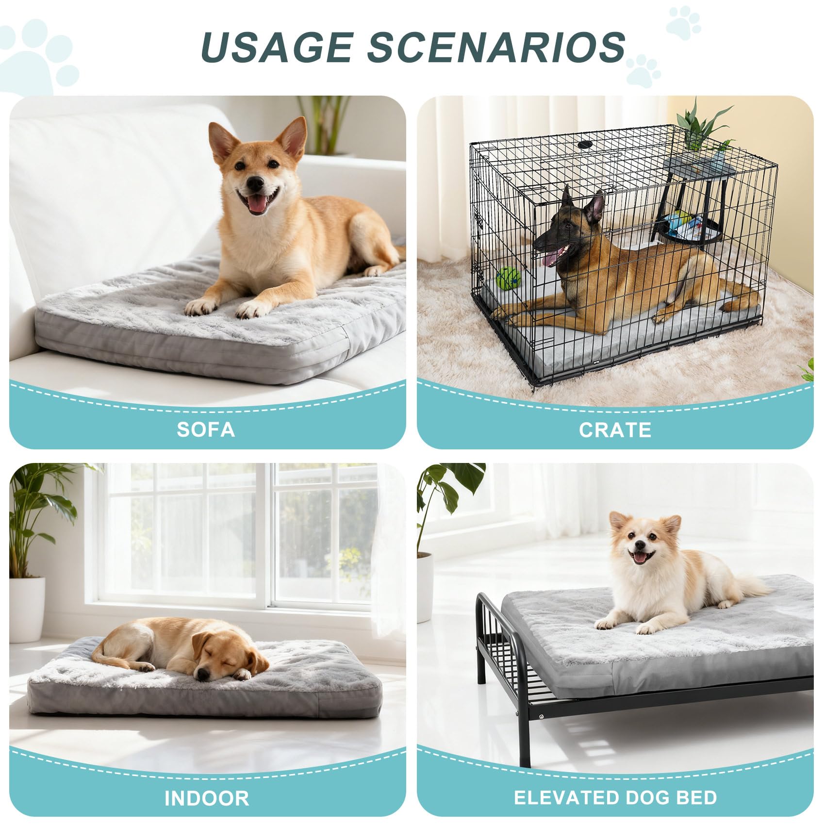 Explore Land waterproof dog bed cover zipper opening feature for secure pet access