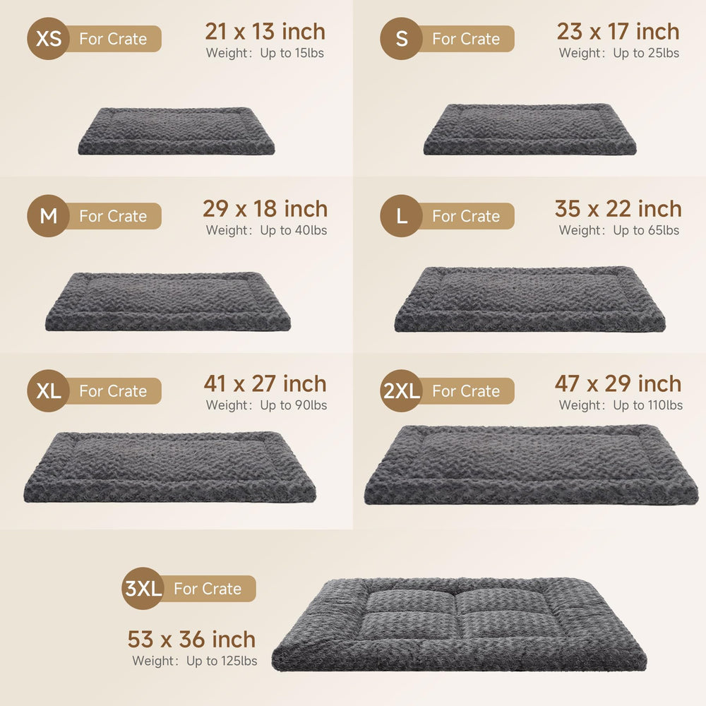 Exsnugy washable dog bed mat dog stretching to show roomy surface