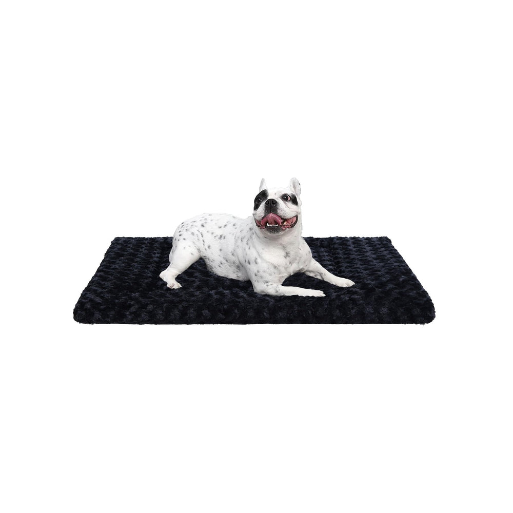 Exsnugy washable dog bed mat top view showing plush surface for cozy naps
