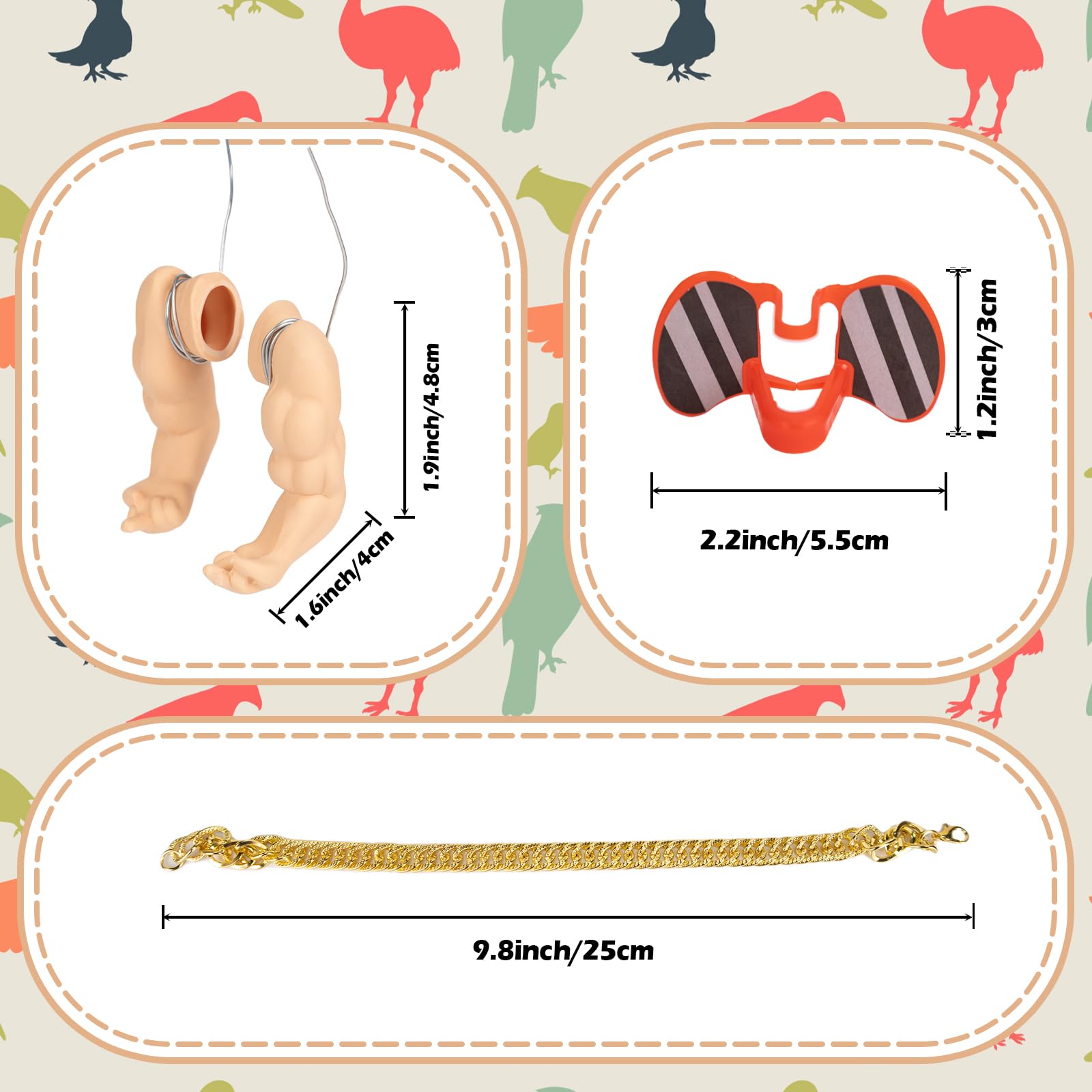 Extguds chicken arms assembly demonstrates lightweight accessories for safe wear.