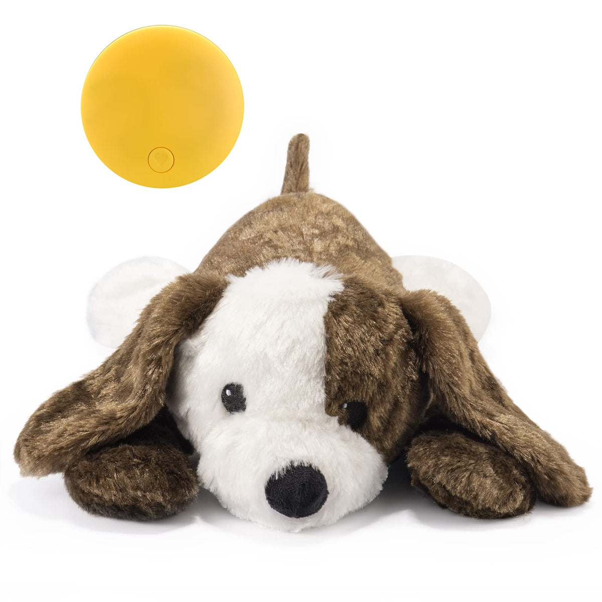 Extragele Heartbeat Puppy Toy closeup plush for soothing anxiety during storms