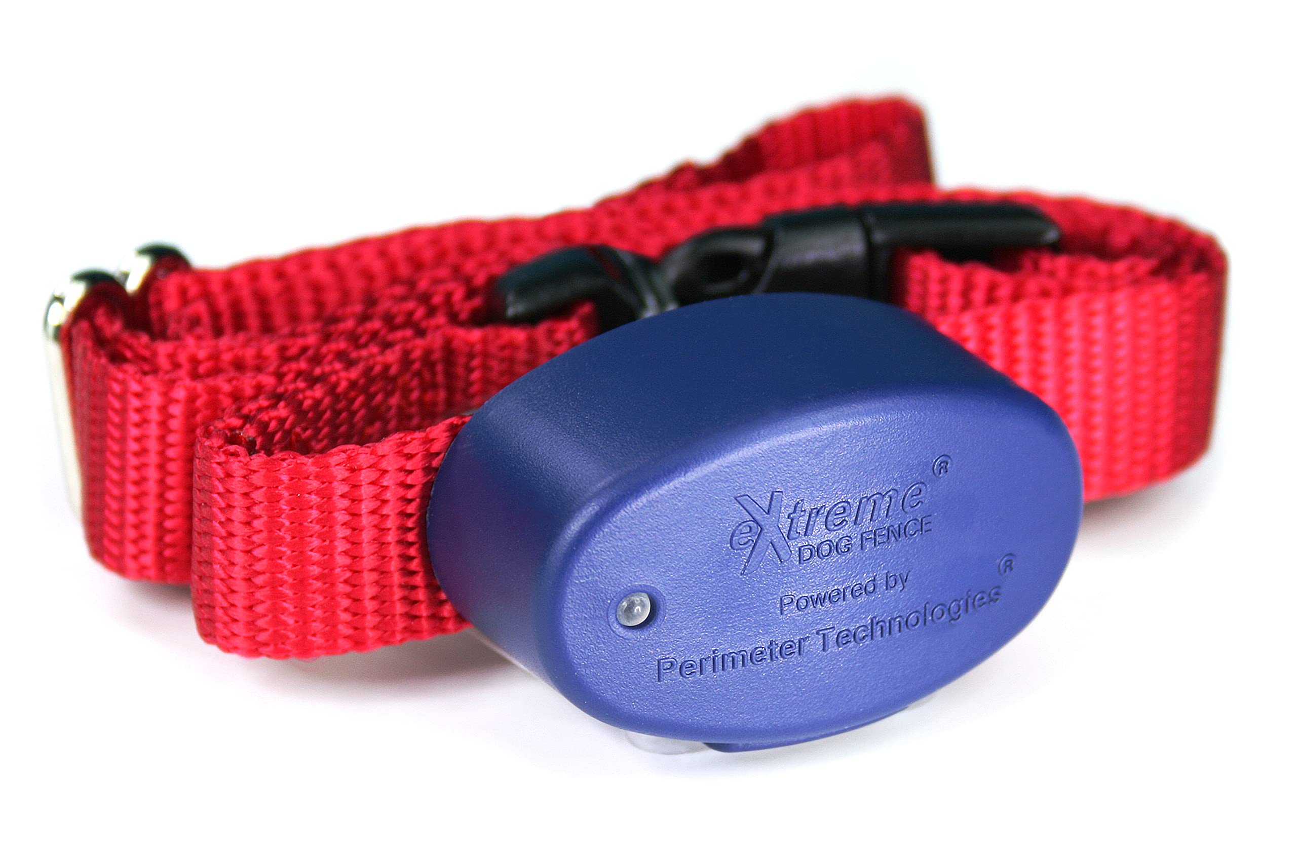 Extreme Dog Fence Active Collar demonstrates 8–120 lb fit for dogs of all hair lengths.