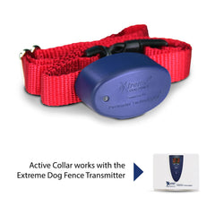 Extreme Dog Fence Active Collar with comfort contacts reduces neck irritation across coats.