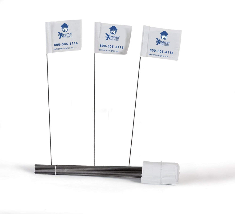 Extreme Dog Fence training flags for boundary cues and faster training