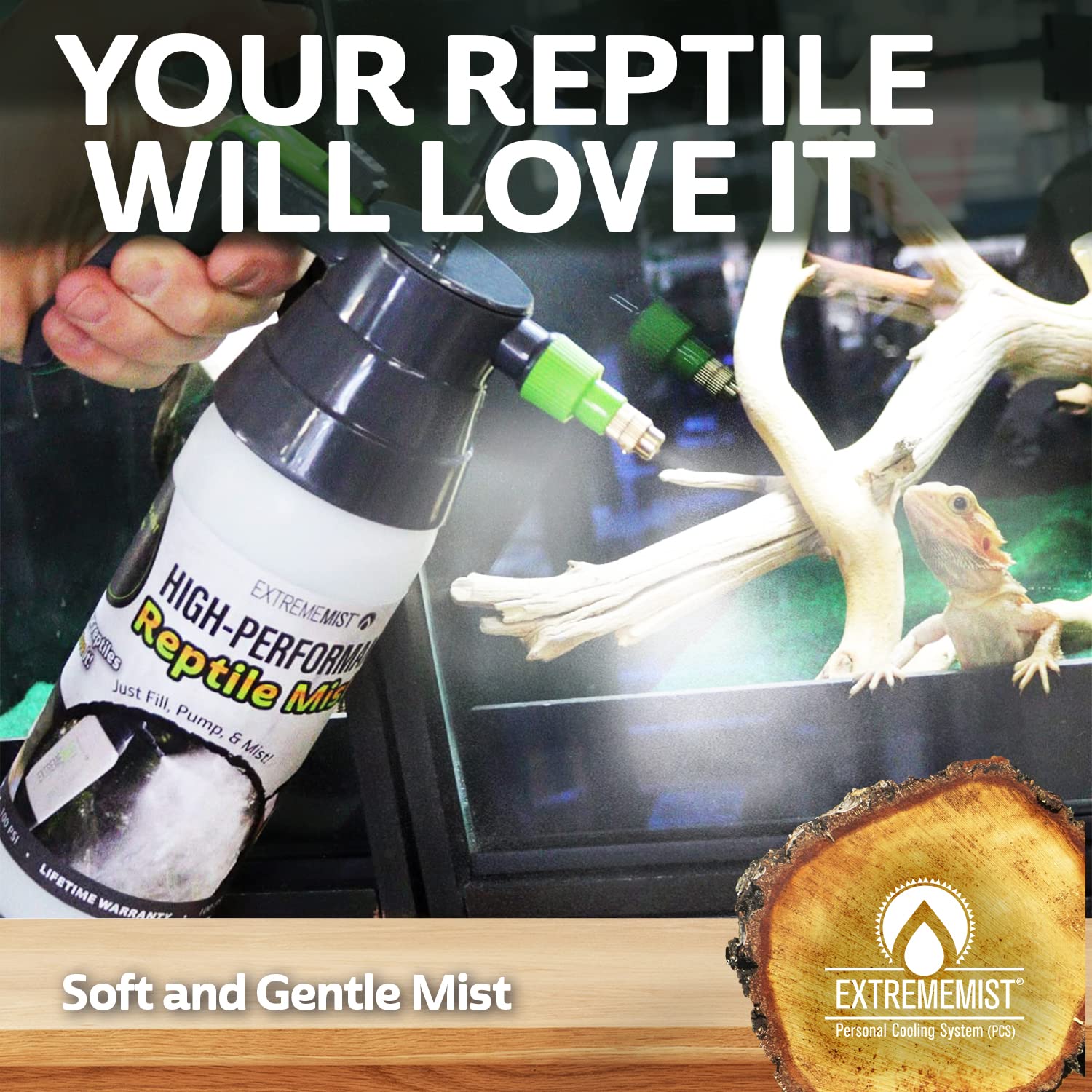 ExtremeMIST pressurize hand pump usage for continuous mist without batteries