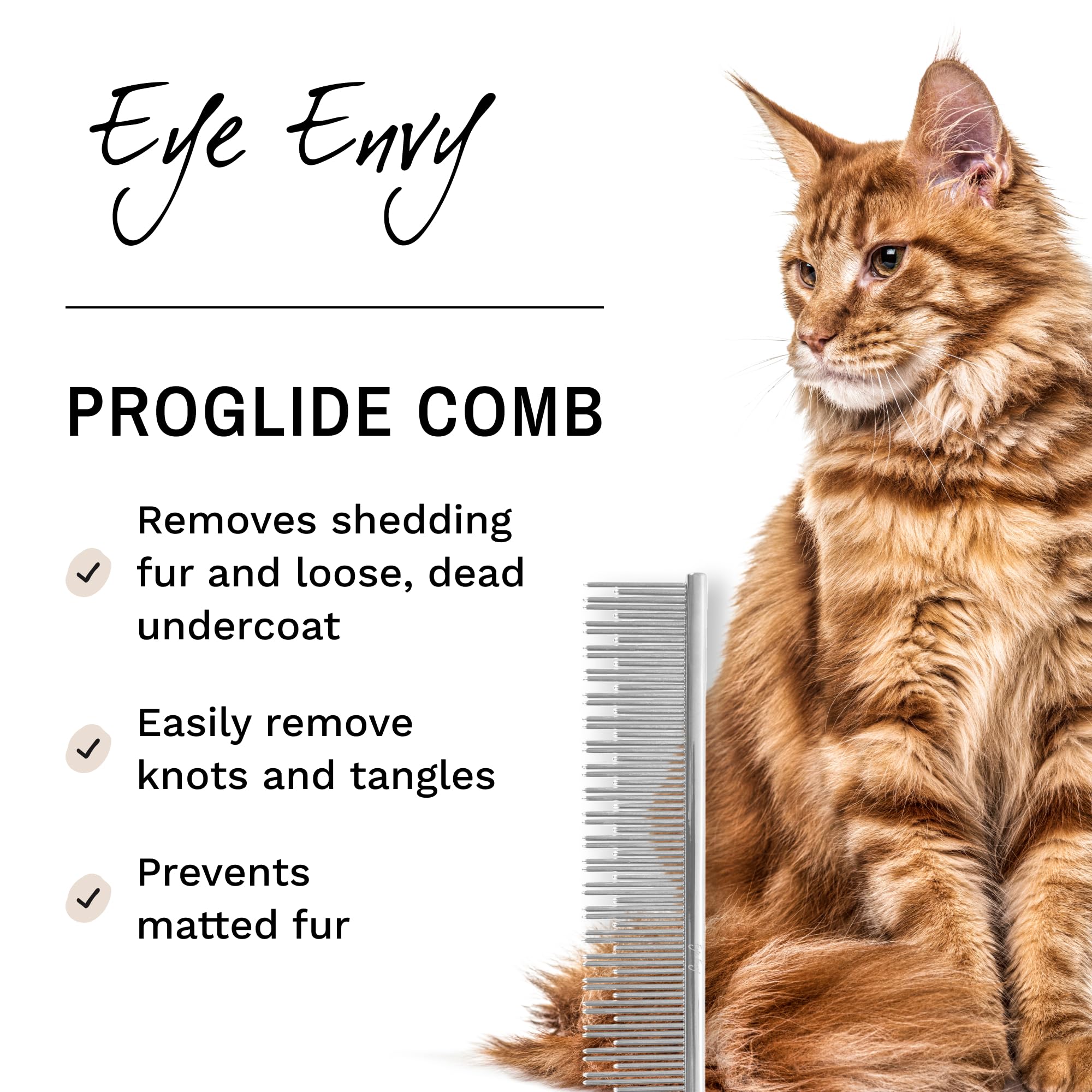 Eye Envy ProGlide dual-tooth pins show design for deep coat penetration undercoat