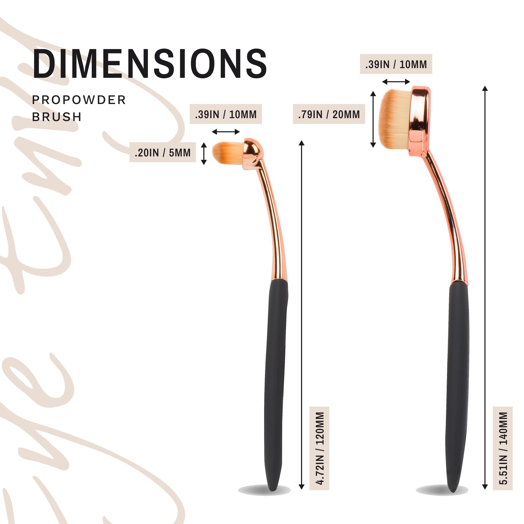 Eye Envy ProPowder Brush 5x powder pickup boosts coverage with less product