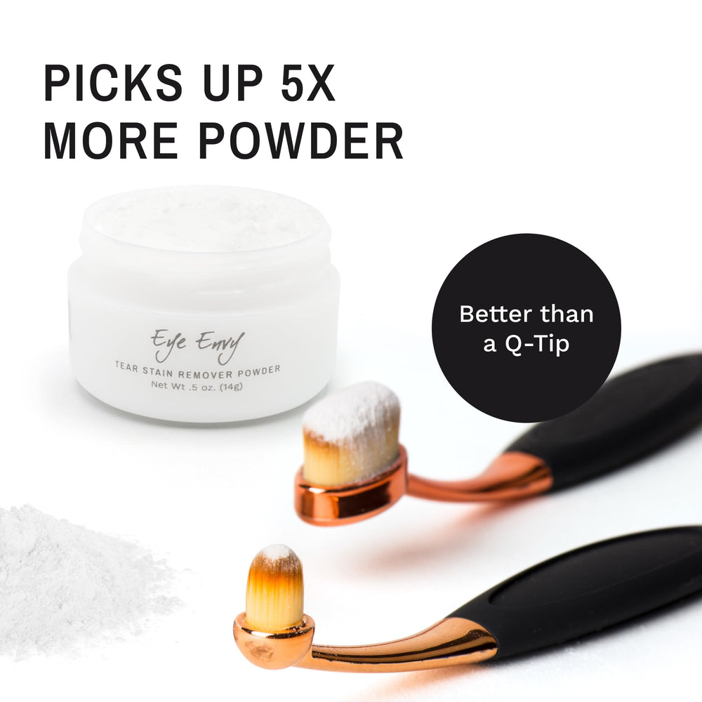 Eye Envy ProPowder Brush ergonomic handle for comfortable control