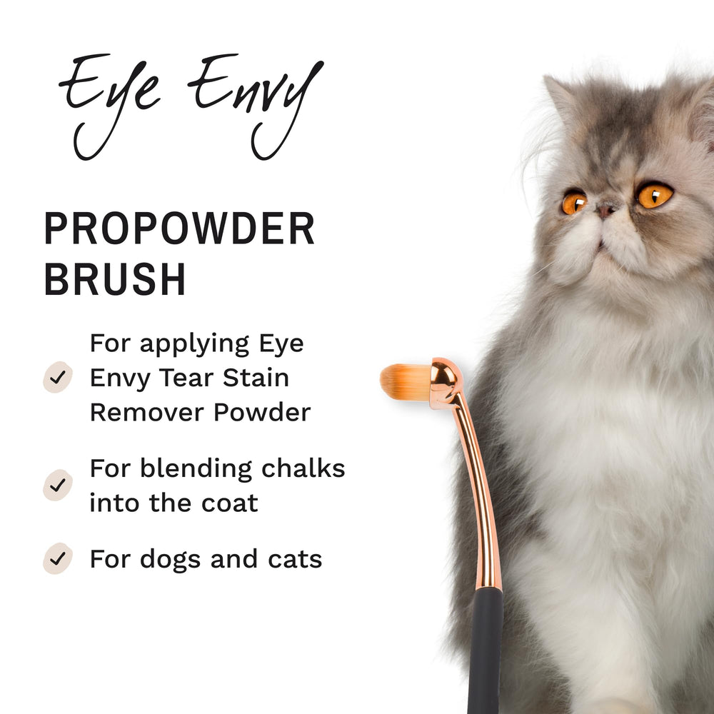 Eye Envy ProPowder Brush large head closeup shows broader powder reach