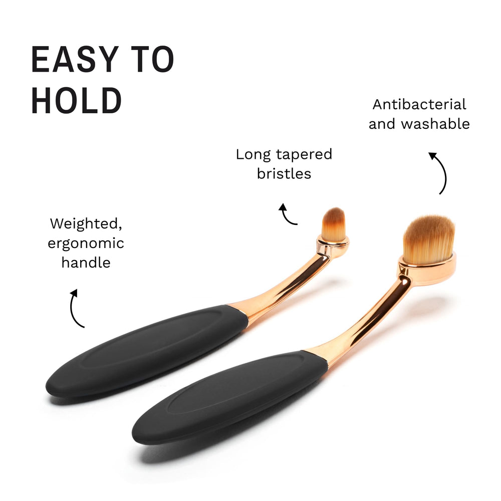 Eye Envy ProPowder Brush powder dispersion for gentle coverage into hair shaft
