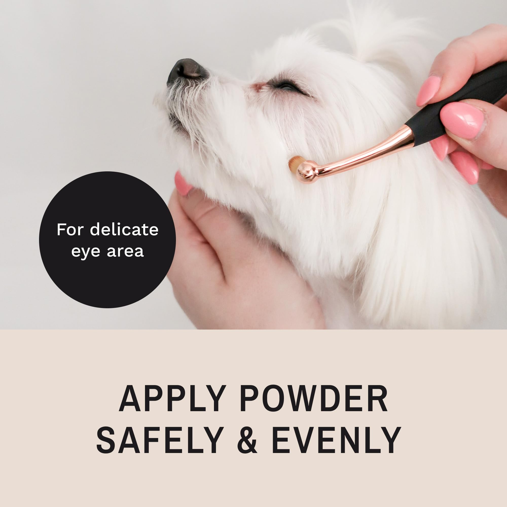 Eye Envy ProPowder Brush washable superfine fiber hair for easy cleaning