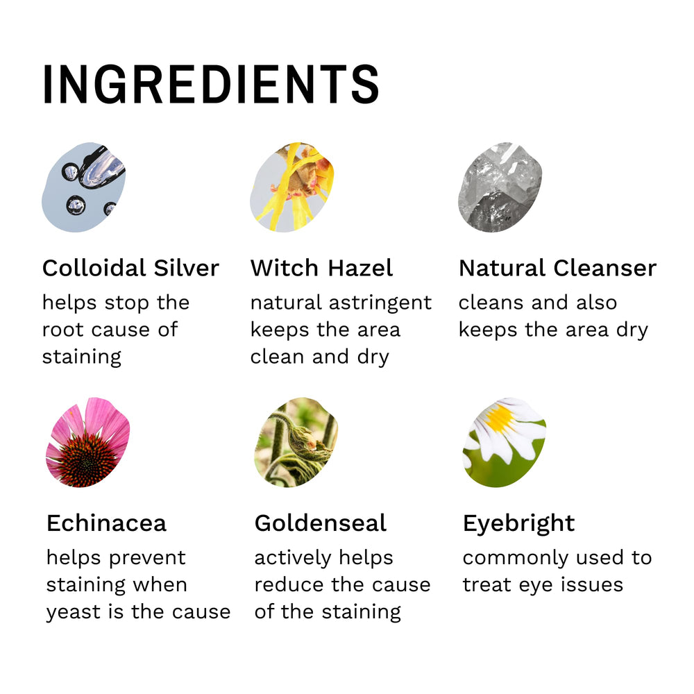 Eye Envy starter kit packaging shows complete stain-removal system