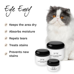 eye envy tear stain remover powder jar for daily use