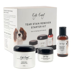 Eye Envy Tear Stain Remover Solution Bottle showing natural formula for gentle stain reduction