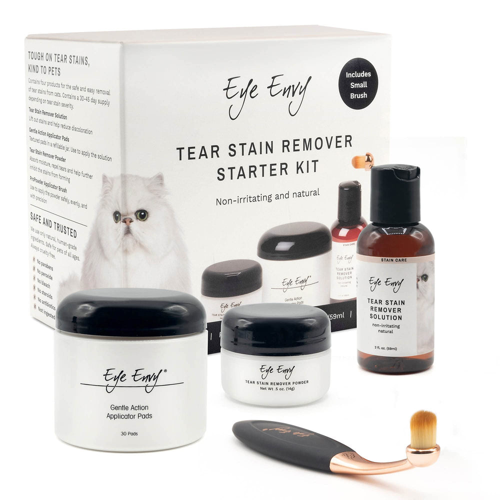 Eye Envy tear-stain solution bottle for gentle eye cleaning