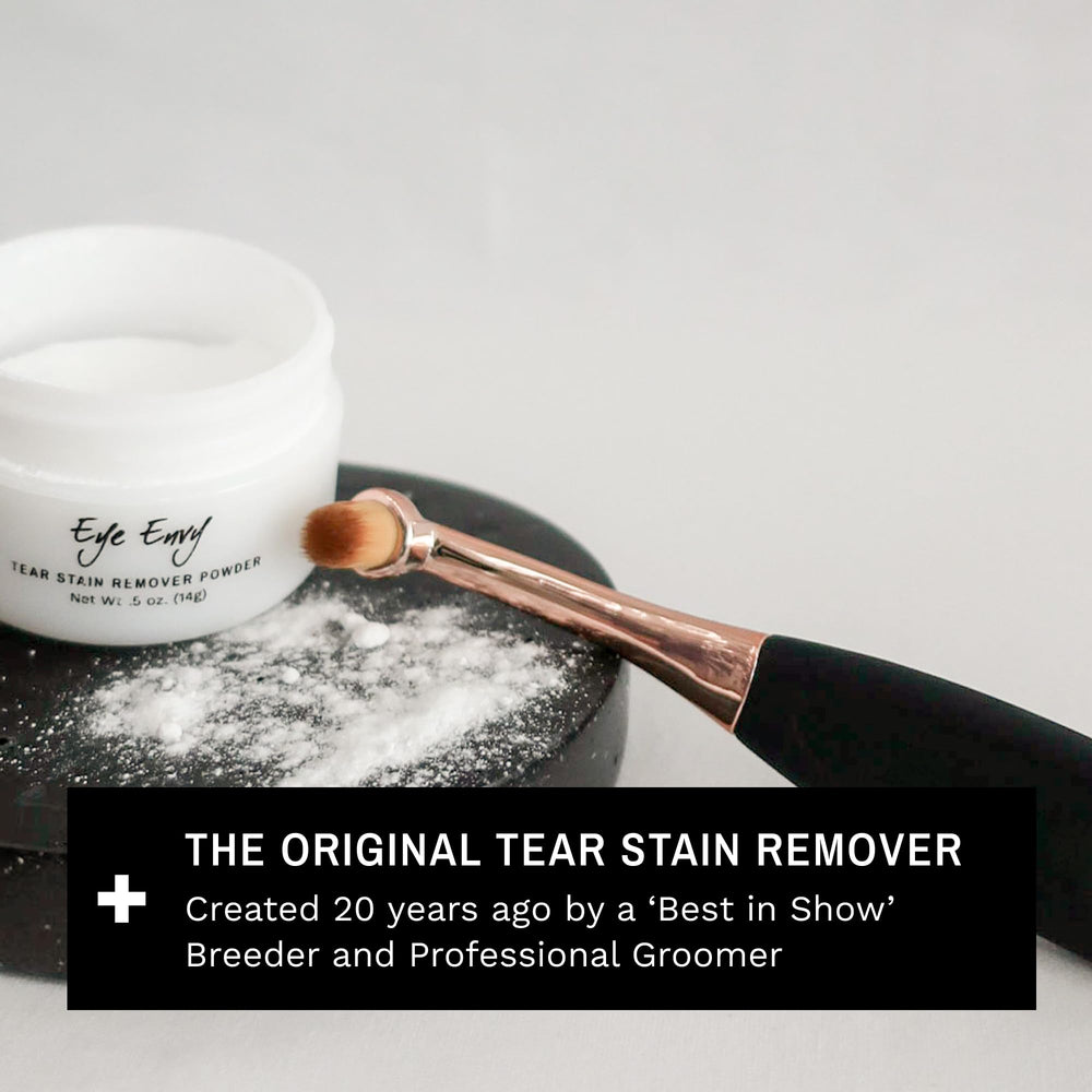 Eye Envy white dog breeds pictured for color-safe tear stain care