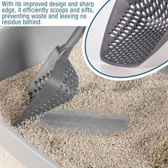 EYNEL litter scoop durable plastic offers long-lasting, rust-free use in humidity.