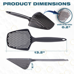 EYNEL scoop sharp tip helps digging into corners of litter boxes.