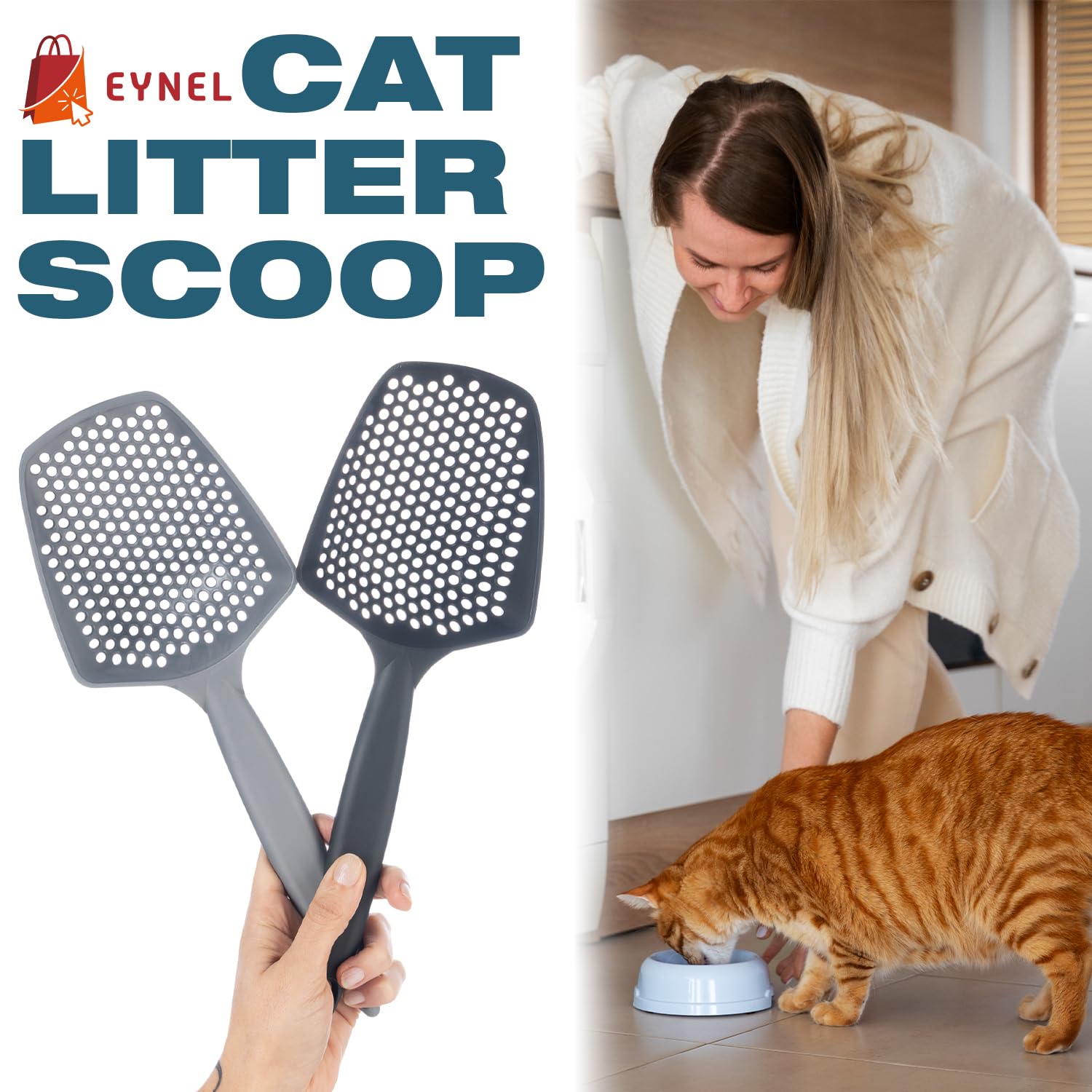 EYNEL terrarium sand scoop simplifies cleaning reptile enclosures and corners.